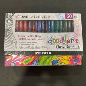 Zebra Doodler'z classic gel stick pens - 60ct